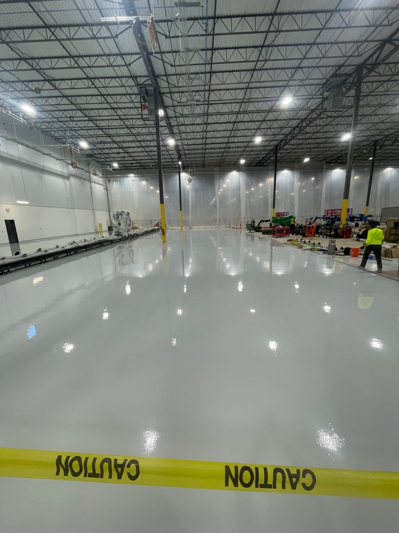 Epoxy garage floor